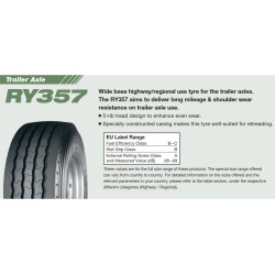 YOKOHAMA RY357 385/65 R22.5 164K