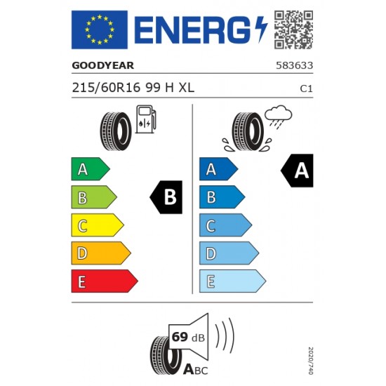 GOODYEAR EFFICIENT GRIP PERFORMANCE 2 215/60 R16 99H XL