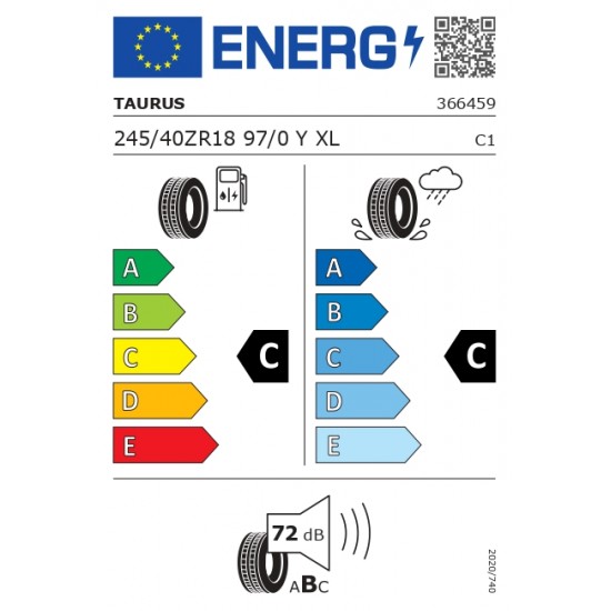 TAURUS ULTRA HIGH PERFORMANCE 245/40 ZR18 97Y