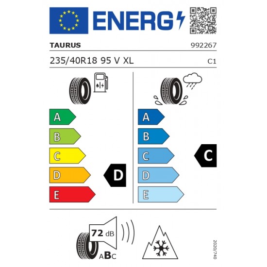 TAURUS WINTER 235/40 R18 95V