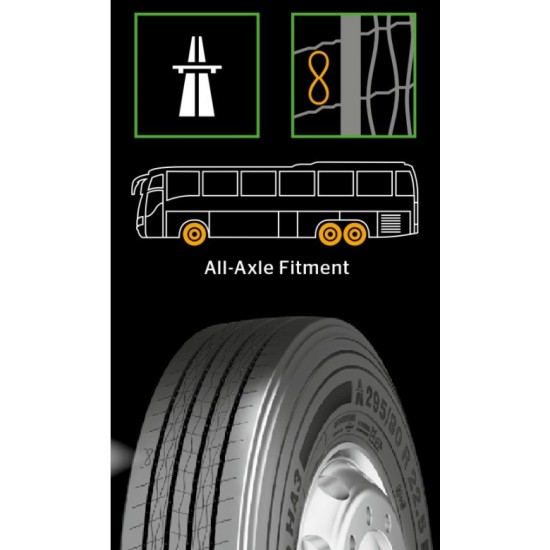 CONTINENTAL 315/80R22.5 154/150M Coach HA3 20PR MS 3PMSF (HSL) (E-39.2) TL