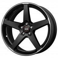 MOMO FIVE MATT BLACK POLISHED 8JXR18 PCD5X112 ET42 CB72.3