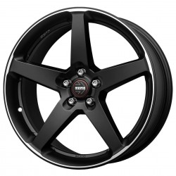 MOMO FIVE MATT BLACK POLISHED 8JXR18 PCD5X112 ET42 CB72.3