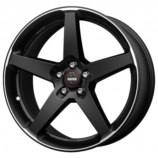 MOMO FIVE MATT BLACK POLISHED 8JXR18 PCD5X112 ET42 CB72.3