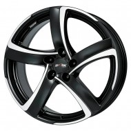 Janta aliaj ALUTEC SHARK RACING SCHWARZ FRONTPOLIERT 7X16 5X112 ET48 70.1