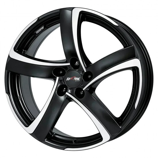 Janta aliaj ALUTEC SHARK RACING SCHWARZ FRONTPOLIERT 7X17 4X108 ET45 63.4