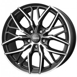 Janta aliaj MOMO SPIDER MATT BLACK POLISHED 8.5X19 5X108 ET45 72.3