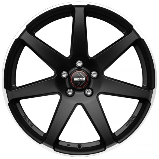 Janta aliaj MOMO Seven MATT BLACK POLISHED 8.5X19 5X112 ET42 72.3