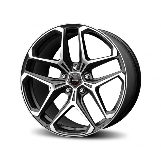 Janta aliaj MOMO RF-04 MATT BLACK POLISHED 9X20 5X112 ET40 66.6