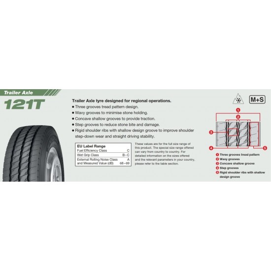 385/65 R22.5 121T