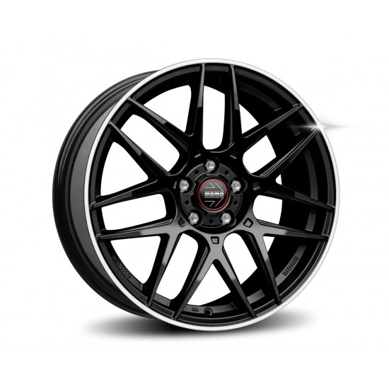 Janta aliaj MOMO COMPETIZIONE GLOSSY BLACK POLISHED 8X18 5X112 ET35 79.6